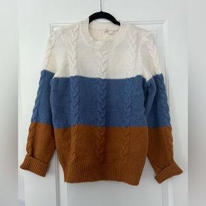 Anthropologie Color Block Sweater